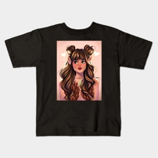 Heart hair Kids T-Shirt